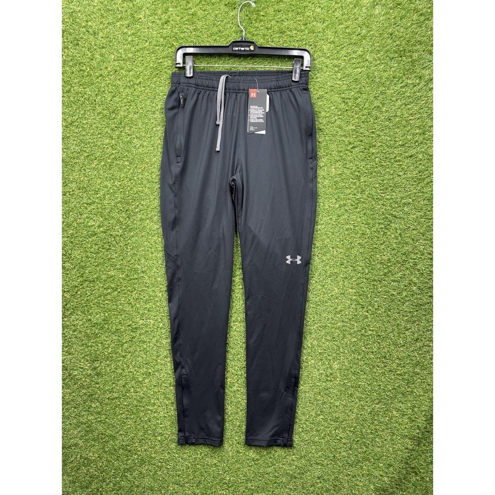 Under Armour Jogger Pants Mens Small Black Vibe Woven Stretch Performance NEW